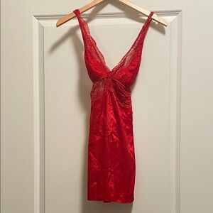 Fredrick’s Red Lace Lingerie